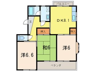 ヴェルドミール江坂B棟の物件間取画像